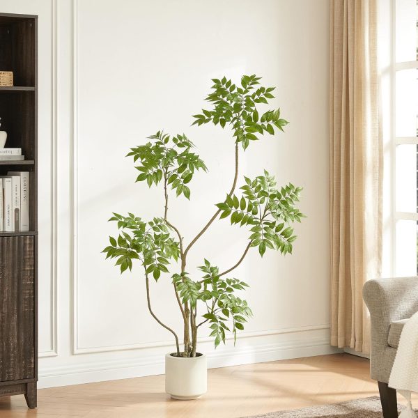 Artificial potted lacquer tree for indoor/outdoor living room or office decor